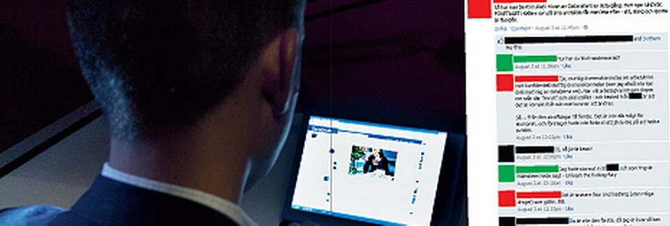 'As long as you shoot the fuckers and not the fuckees', skrev den anställde på Facebook efter att ha kritiserat sin arbetsplats. Foto: Jörgen Appelgren