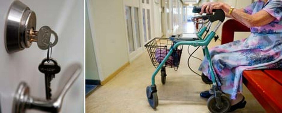 Många anhöriga känner oro när personer med svår demens får ha olåsta dörrar på natten. Foto: Scanpix