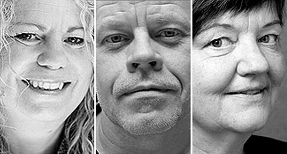 Lise-Lotte Argulander, Glenn Bergenstoff och Maria Steinberg.