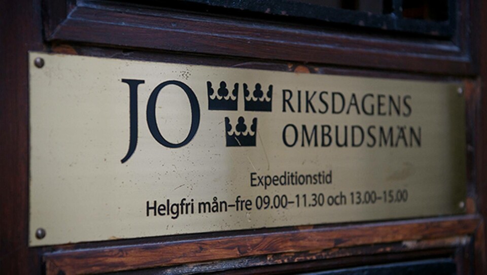 JO anser inte att Arbetsmiljöverket har låtit sig påverkas i sitt beslut om skyddsutrustning. Foto: Jessica Gow/TT JO anser inte att Arbetsmiljöverket har låtit sig påverkas i sitt beslut om skyddsutrustning. Foto: Jessica Gow/TT