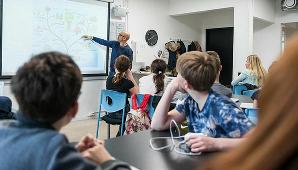Fler lärare skulle troligen fortsätta i skolan om arbetsmiljön var bättre. Arkivbild från mellanstadieskola i Limhamn.