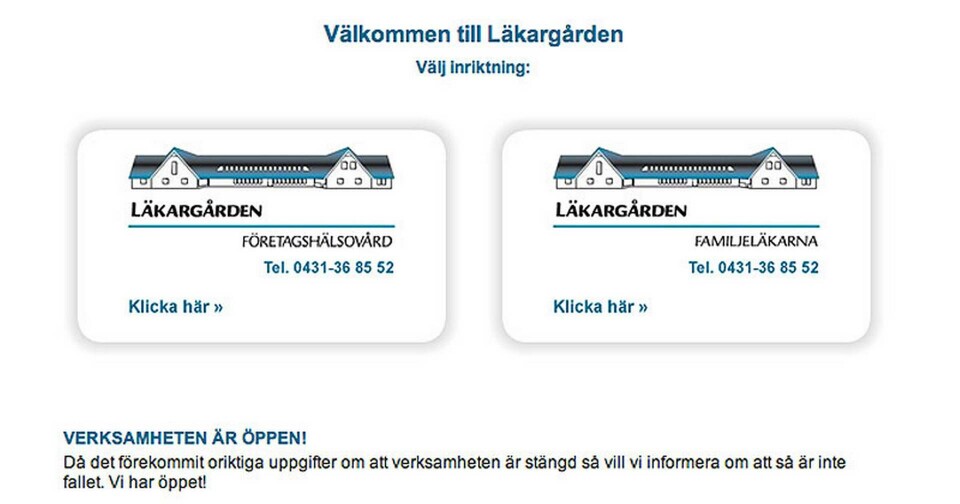 Läkargården stängs ned omedelbart