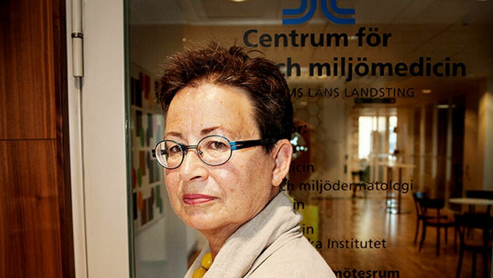 Maria Albin, professor vid Karolinska institutet och verksamhetschef för Centrum för arbets- och miljömedicin i Stockholm. Foto: Jörgen Appelgren