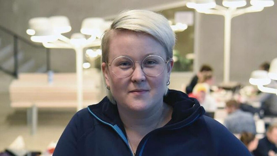 Kristina Sutter-Beim lade fram sin avhandling 2018, Den avvikande anställda: En studie om den disciplinära processens misslyckande. Hon har intervjuat 50 chefer i både privat och offentlig verksamhet. Foto: Mattias Frödén
