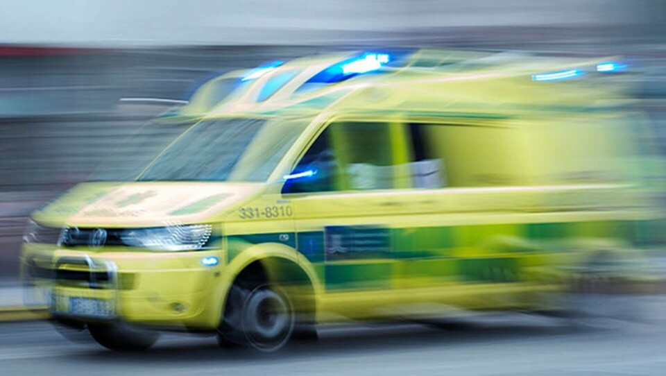 Arbetsplatsolyckan inträffade på kombiterminalen i Sundsvall på onsdagsmorgonen. Foto: TT-Bild