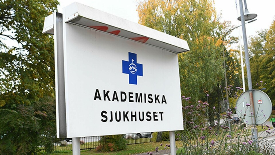 Den avlidne var vårdanställd och arbetade på Akademiska sjukhuset. Foto: Fredrik Sandberg / TT