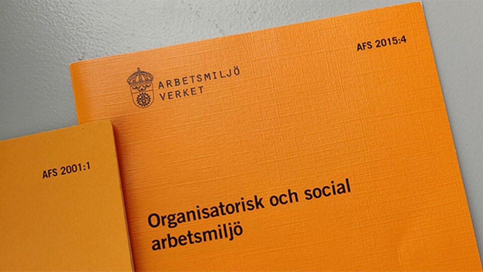 Föreskriften om organisatorisk och social arbetsmiljö, AFS 2015:4. Foto: Karin Nilsson