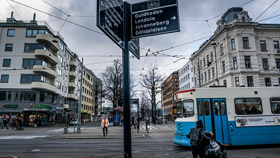 SKYDDSSTOPP. Konflikten mellan skyddsombuden och Göteborgs spårvägar handlar om säkerheten för spårvagnsförarna under coronaepidemin. Foto: Magnus Hjalmarson Neideman / SvD / TT