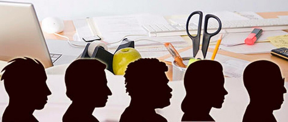 Fem vanliga typer på jobbet som försvårar för dig som arbetsledare: Nej-sägaren, Uppmärksamhetstörstaren, Motarbetaren, Den kroniskt försenade och Surgubben.
Illustration: Jonas Askergren Foto: Colourbox