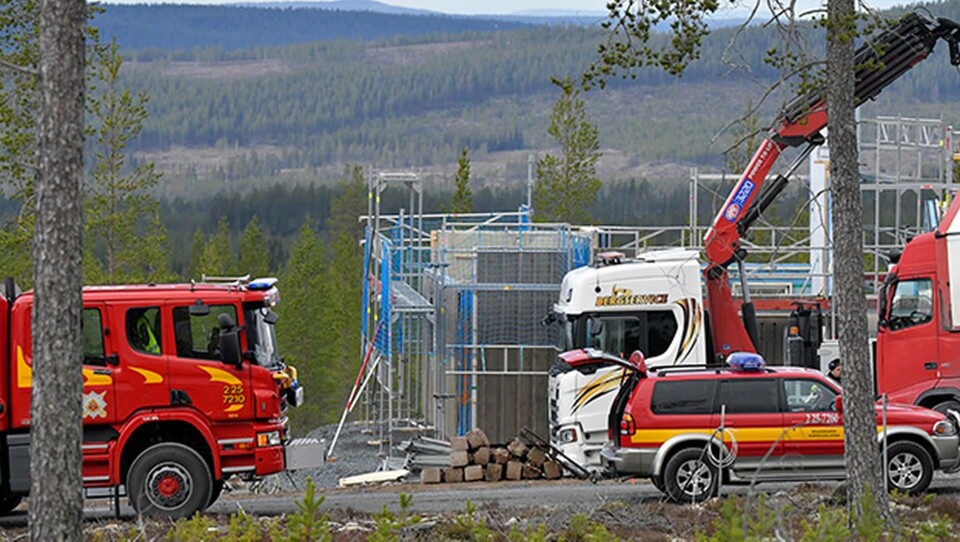 En man i 60-årsåldern omkom i en arbetsplatsolycka när en vägg på en byggarbetsplats rasade över honom. Foto: Nisse Schmidt/ TT En man i 60-årsåldern omkom i en arbetsplatsolycka när en vägg på en byggarbetsplats rasade över honom. Foto: Nisse Schmidt/ TT