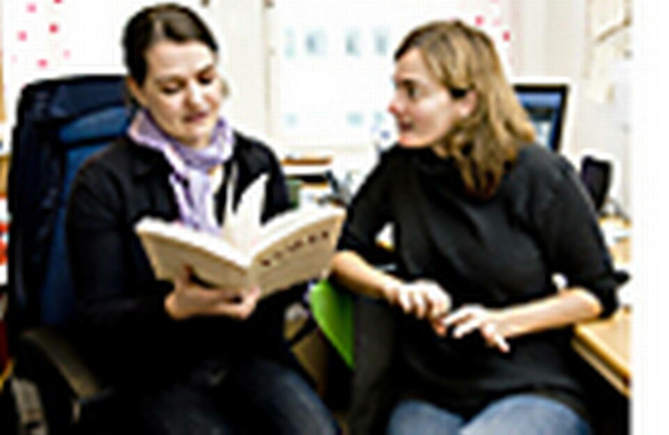 Sofia Wikman och Kristina Jerre. Foto: Urban Orzolek