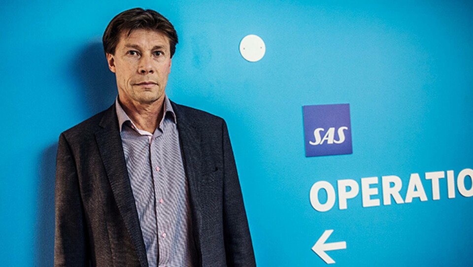 Rolf Bakken, flygchefen vid SAS. Foto: TT-Bild