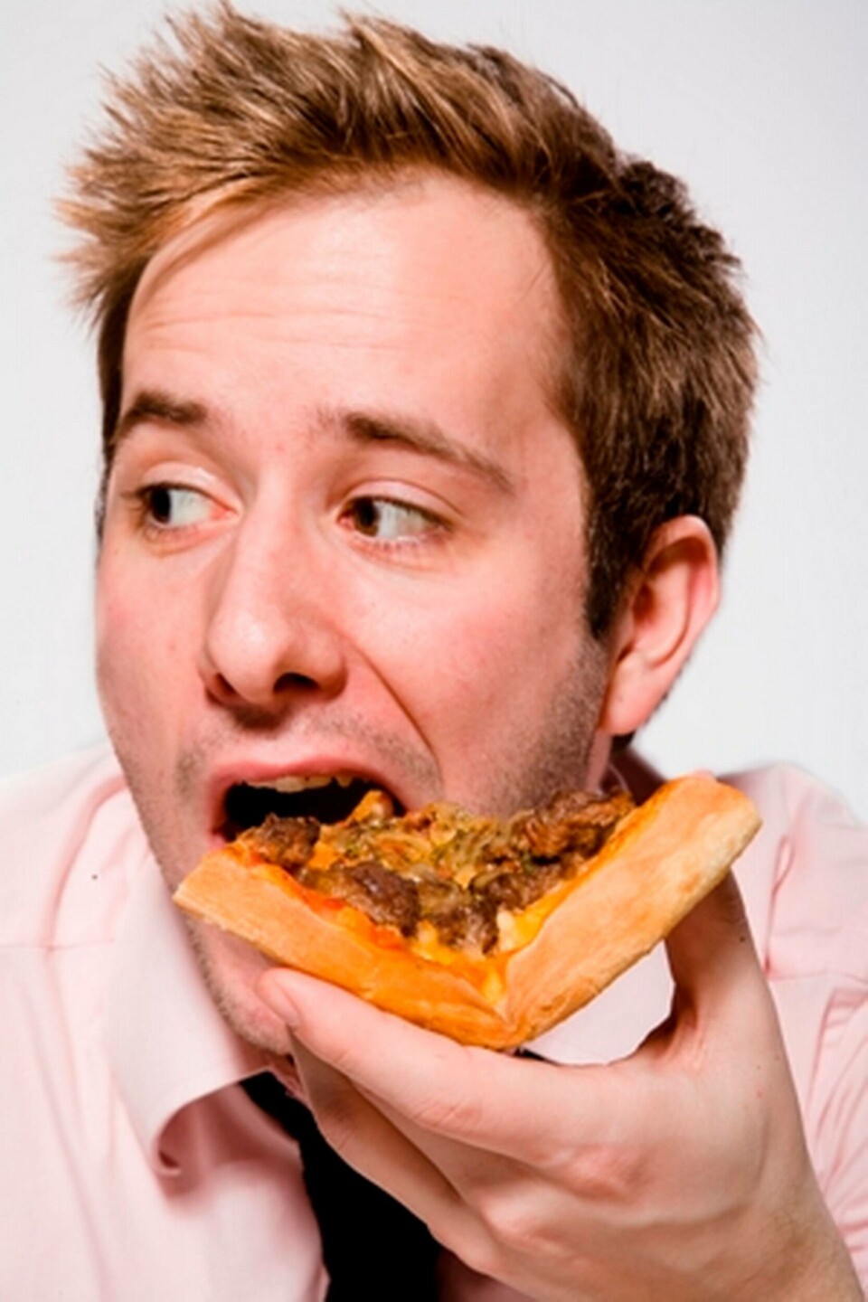 Råttan i pizzan är nästan aldrig på riktigt! Foto: Colourbox